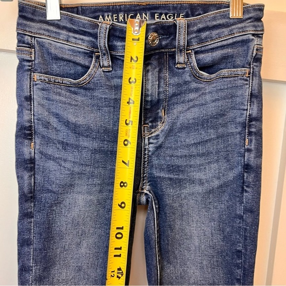 American Eagle Next Level Stretch Hi Rise Jeggings Size 000 Women Junior Skinny - Picture 4 of 10
